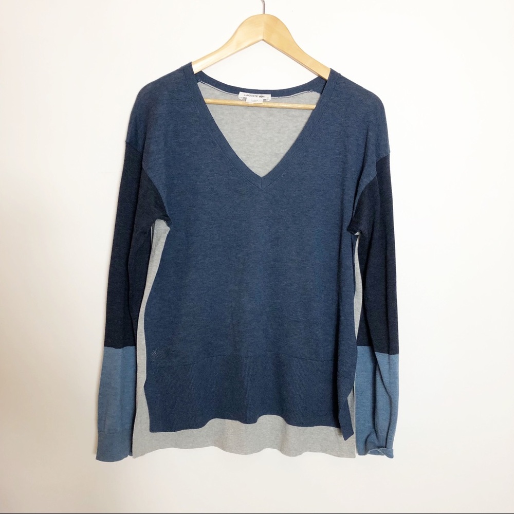 Lacoste colour block long sleeve